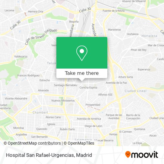 Hospital San Rafael-Urgencias map