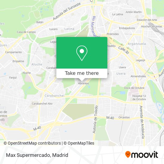 Max Supermercado map