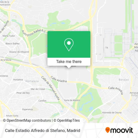 Calle Estadio Alfredo di Stefano map