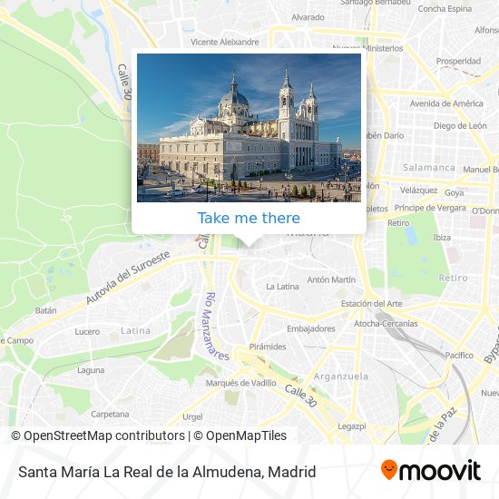 mapa Santa María La Real de la Almudena