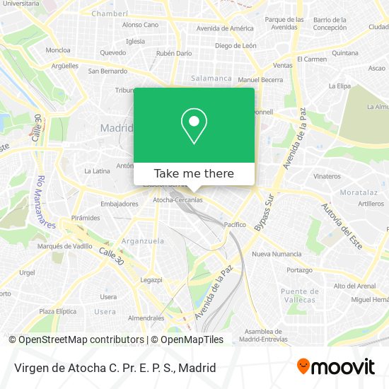 Virgen de Atocha C. Pr. E. P. S. map