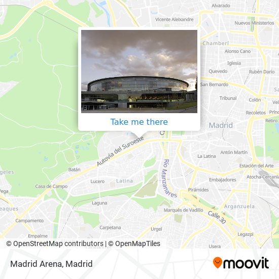 Madrid Arena map