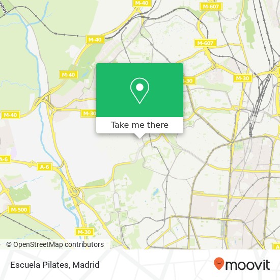 Escuela Pilates map