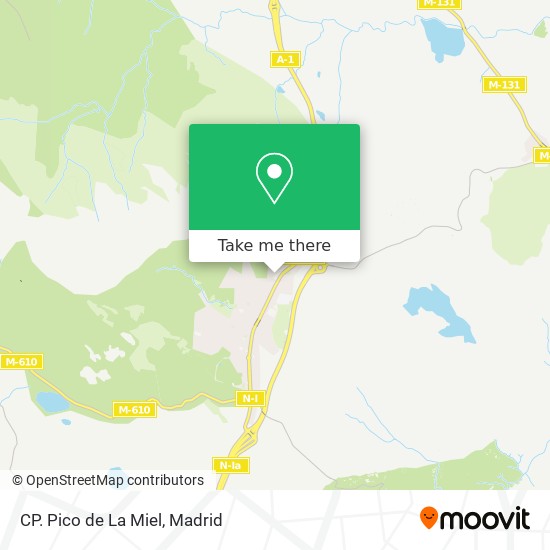 CP. Pico de La Miel map