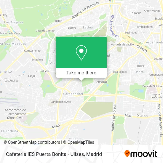 Cafeteria IES Puerta Bonita - Ulises map