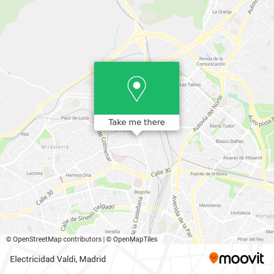 Electricidad Valdi map