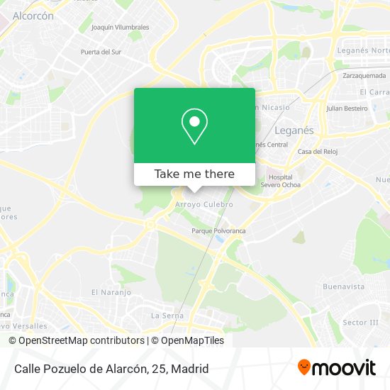 Calle Pozuelo de Alarcón, 25 map