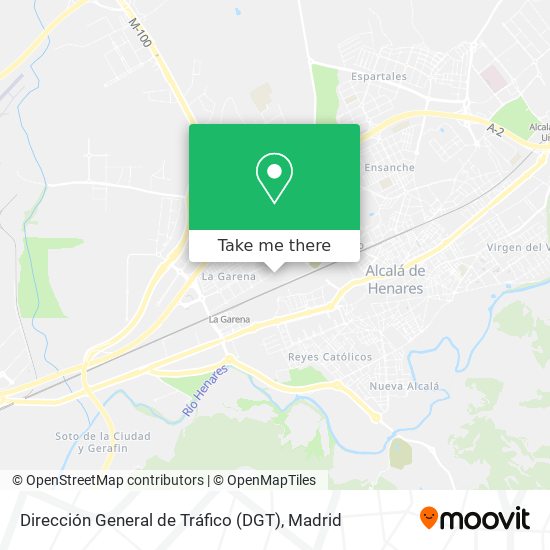 Dirección General de Tráfico (DGT) map