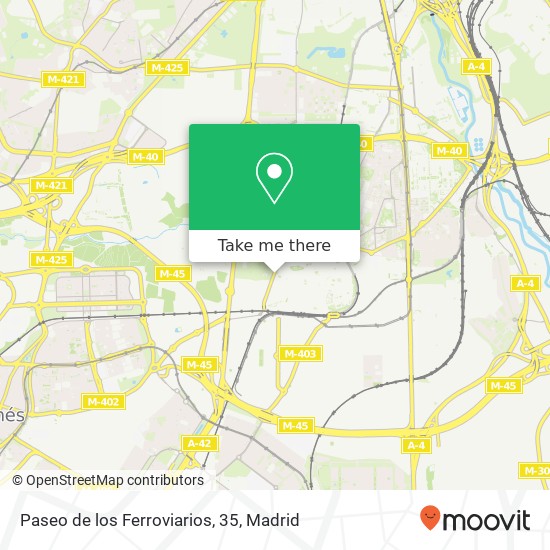 mapa Paseo de los Ferroviarios, 35
