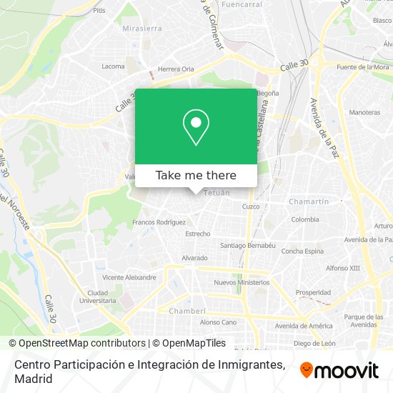 Centro Participación e Integración de Inmigrantes map