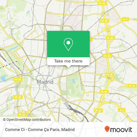 Comme Ci - Comme Ça Paris map