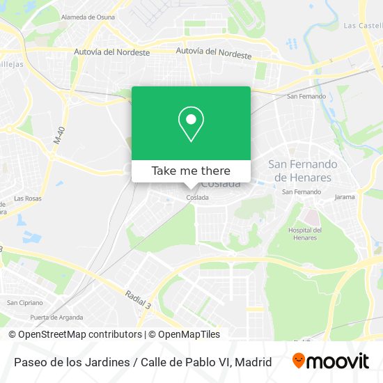 Paseo de los Jardines / Calle de Pablo VI map