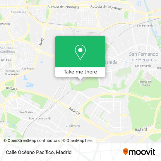 Calle Océano Pacífico map