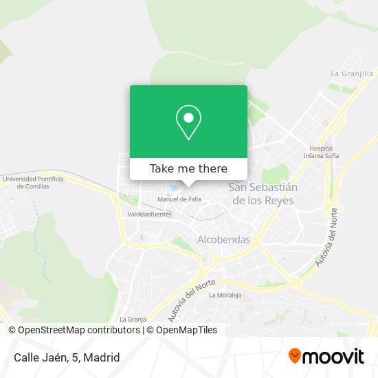 mapa Calle Jaén, 5