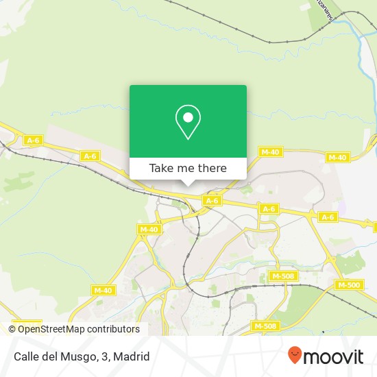 mapa Calle del Musgo, 3