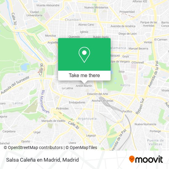 Salsa Caleña en Madrid map