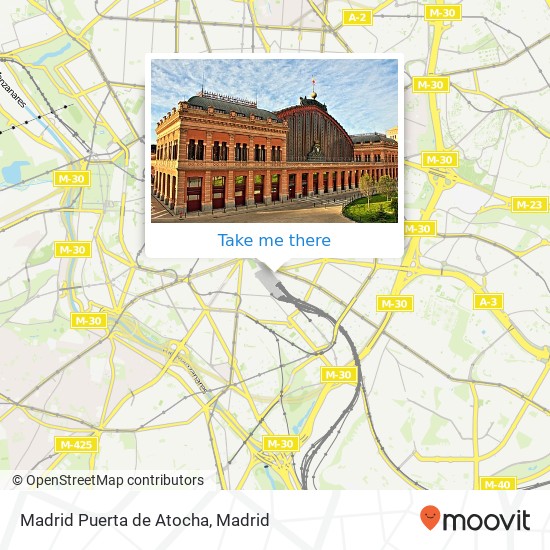 mapa Madrid Puerta de Atocha