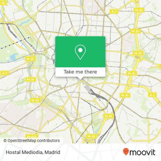 mapa Hostal Mediodia