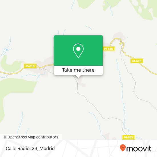 Calle Radio, 23 map