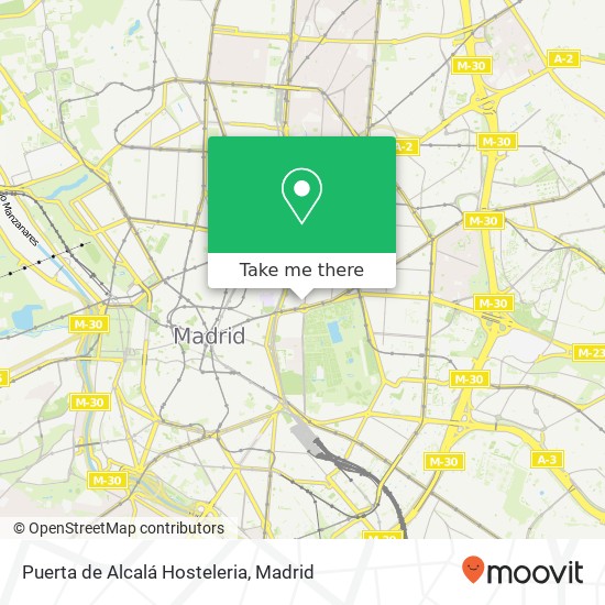 Puerta de Alcalá Hosteleria map