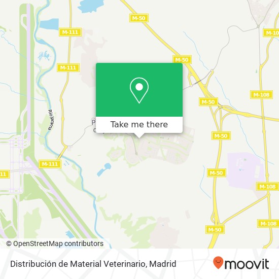 Distribución de Material Veterinario map