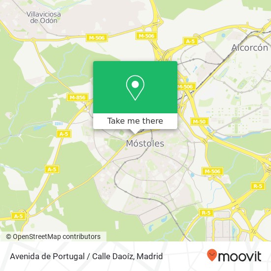 mapa Avenida de Portugal / Calle Daoíz