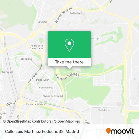 mapa Calle Luis Martínez Feduchi, 38