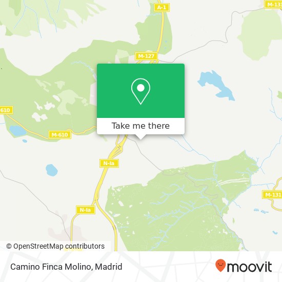 mapa Camino Finca Molino