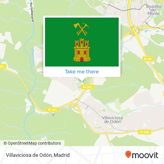 Villaviciosa de Odón map