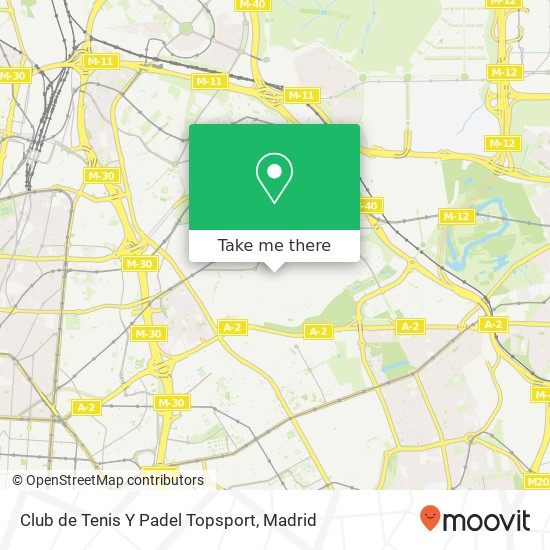 mapa Club de Tenis Y Padel Topsport