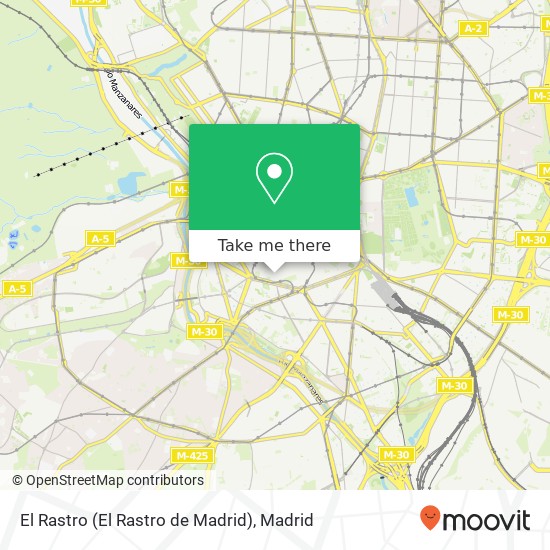 mapa El Rastro (El Rastro de Madrid)