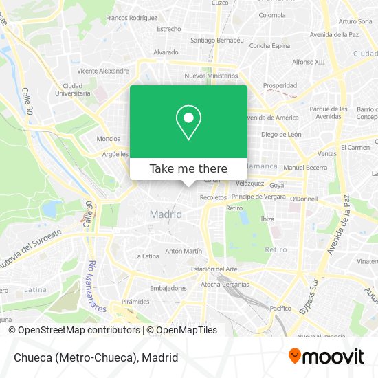 mapa Chueca (Metro-Chueca)