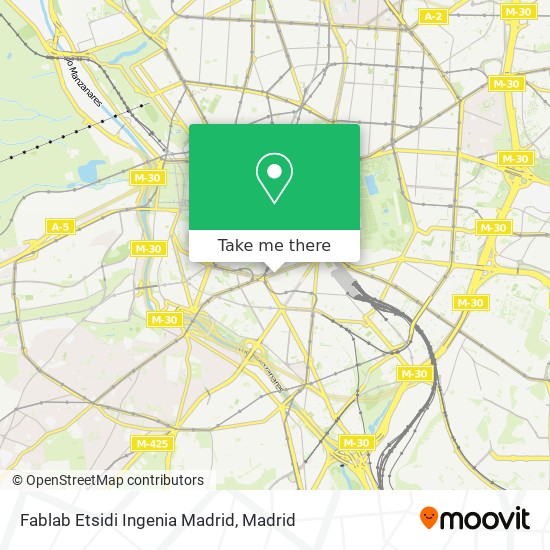 Fablab Etsidi Ingenia Madrid map