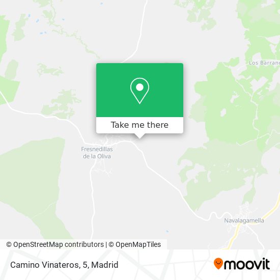Camino Vinateros, 5 map
