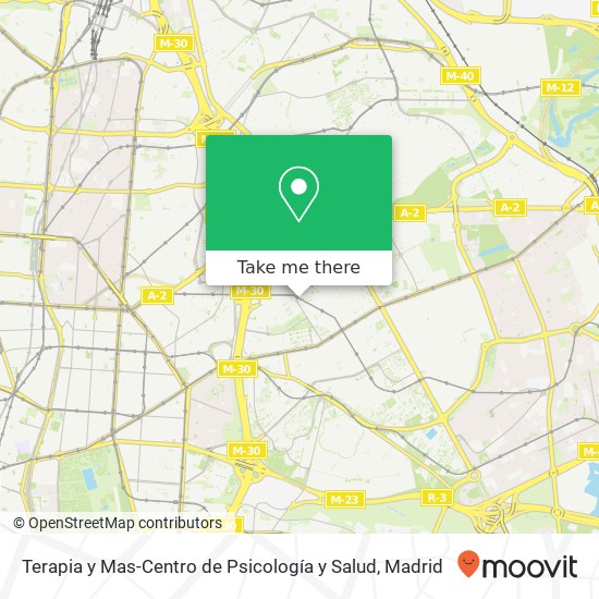 mapa Terapia y Mas-Centro de Psicología y Salud