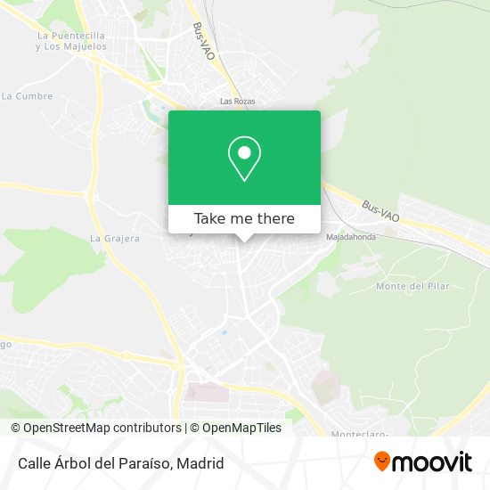 Calle Árbol del Paraíso map