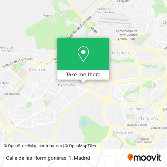 Calle de las Hormigoneras, 1 map