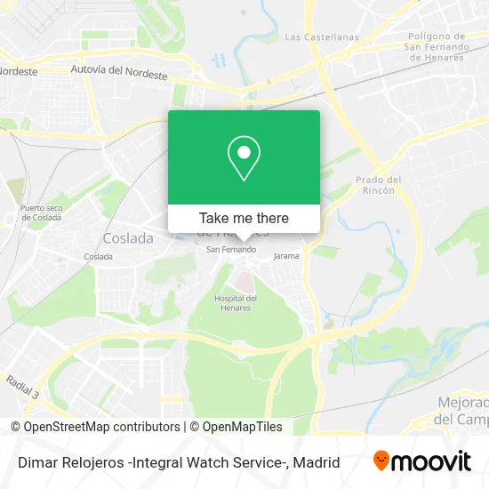 Dimar Relojeros -Integral Watch Service- map