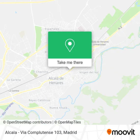 Alcala - Via Complutense 103 map