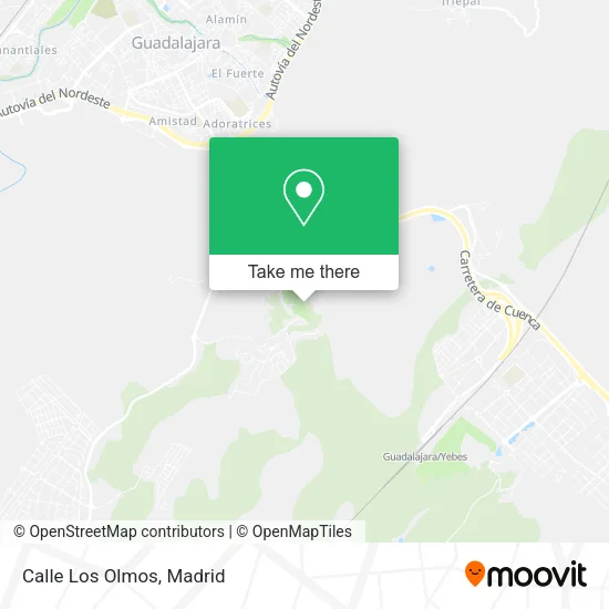 Calle Los Olmos map