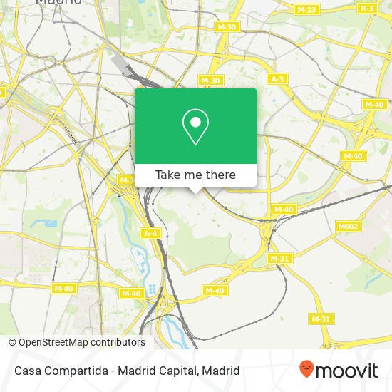 Casa Compartida - Madrid Capital map