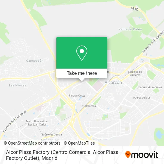 mapa Alcor Plaza Factory (Centro Comercial Alcor Plaza Factory Outlet)