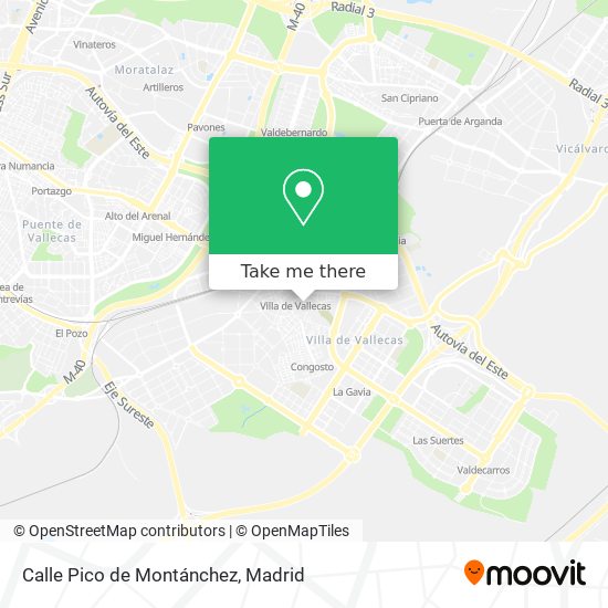 Calle Pico de Montánchez map