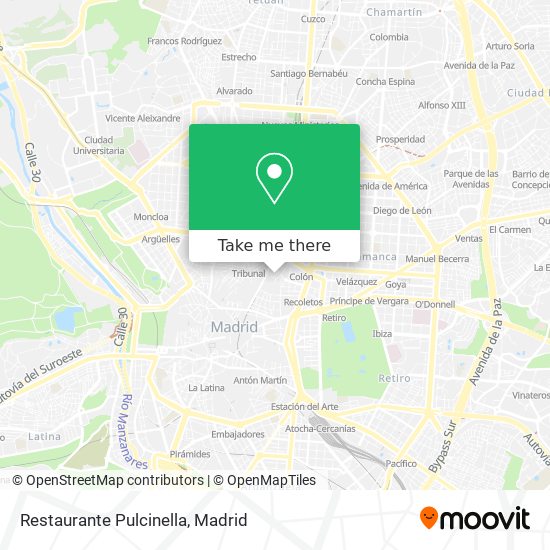Restaurante Pulcinella map