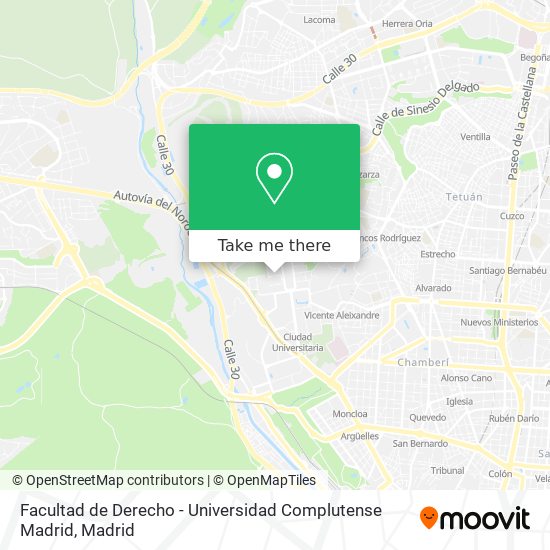 Facultad de Derecho - Universidad Complutense Madrid map