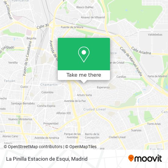 La Pinilla Estacion de Esqui map