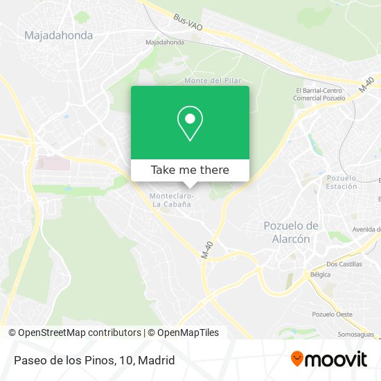 Paseo de los Pinos, 10 map