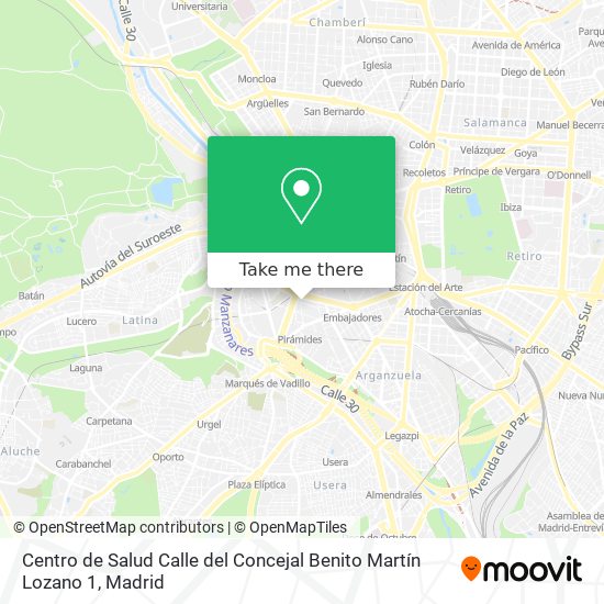 Centro de Salud Calle del Concejal Benito Martín Lozano 1 map