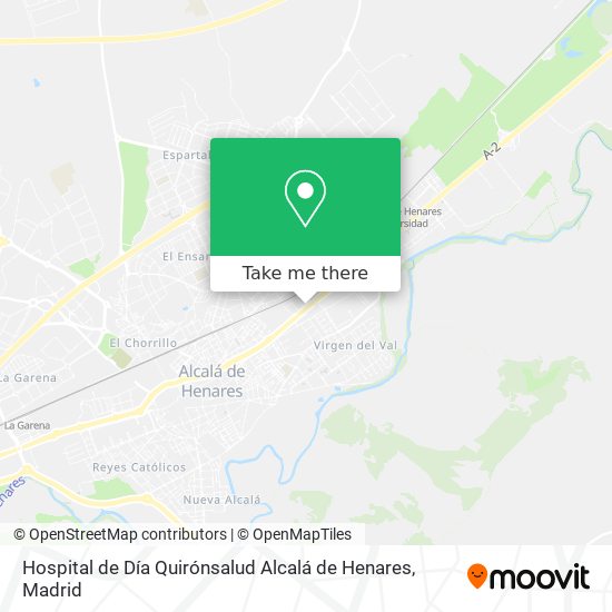 mapa Hospital de Día Quirónsalud Alcalá de Henares