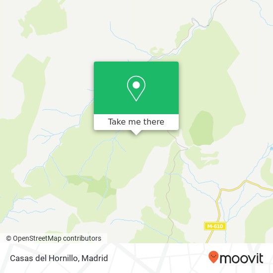 mapa Casas del Hornillo